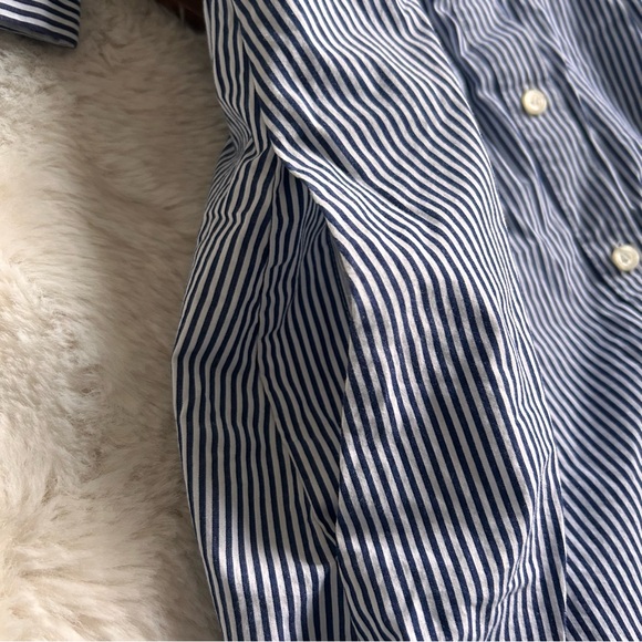 JCrew Oxford Pinstripe Button Up Dress 0 - Picture 5 of 6